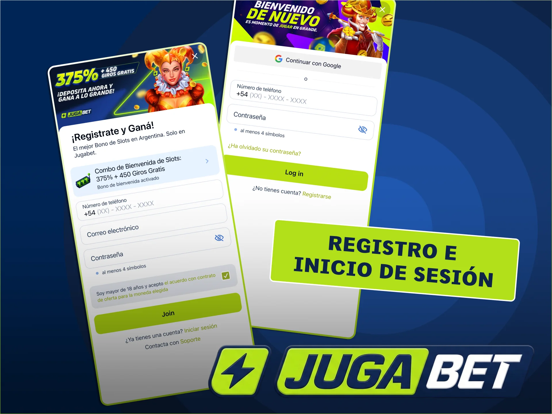Inicia sesión en la App de JugaBet fácilmente.