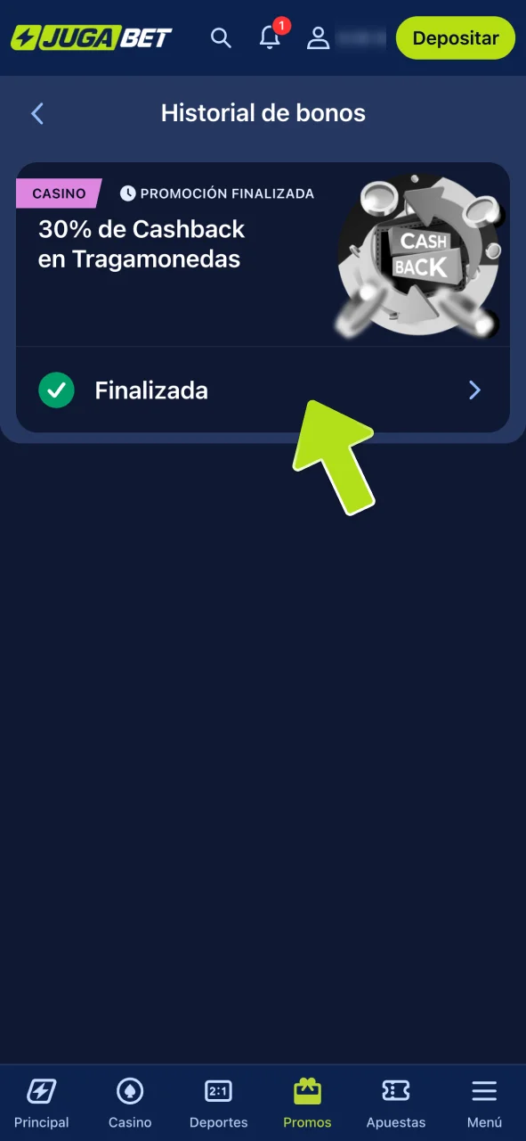 Monitorea tu avance para retirar de JugaBet.