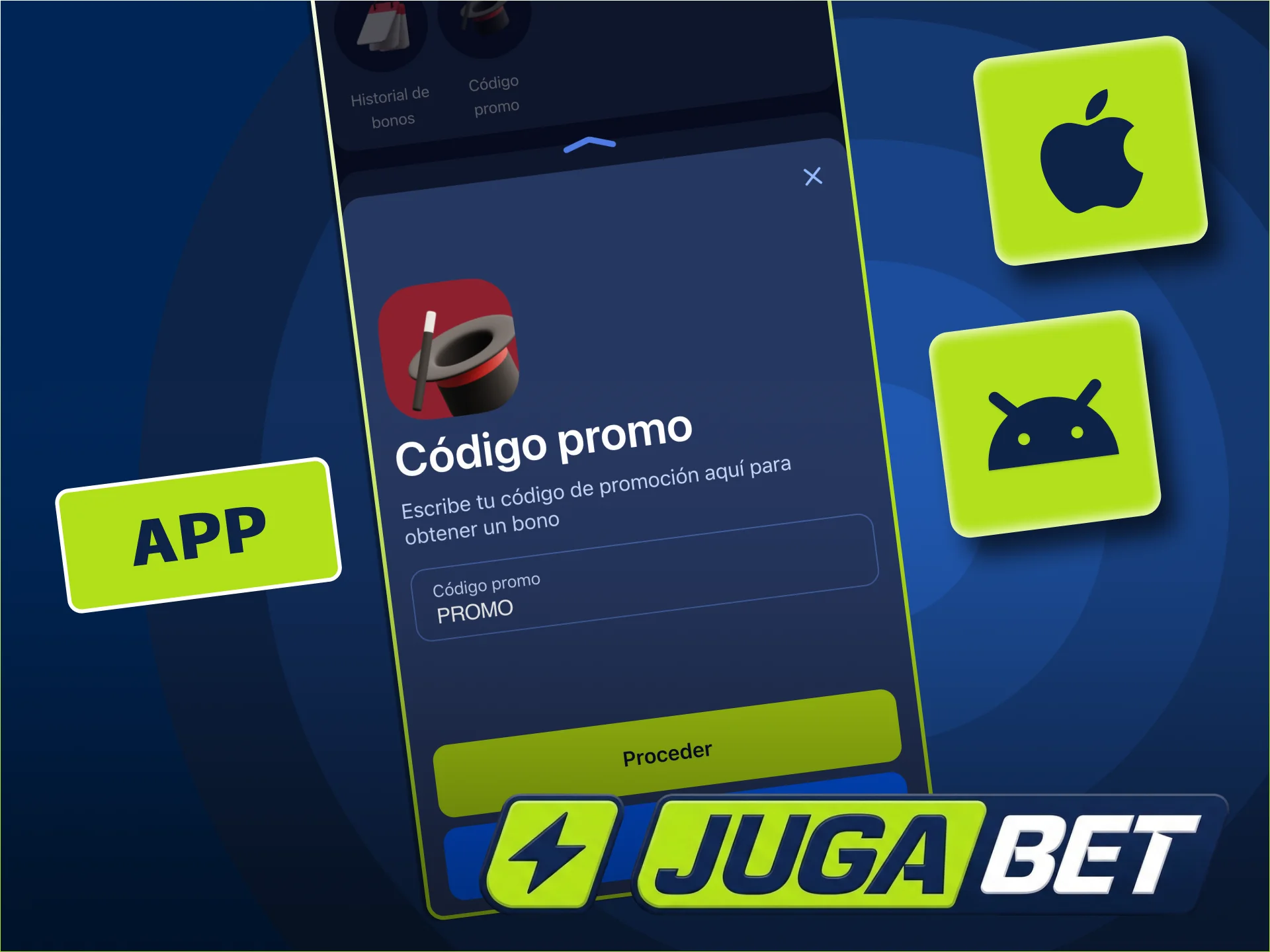 Asegurá tu bono en la App de JugaBet antes de depositar.