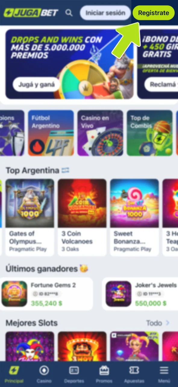 Regístrate hoy y comienza tu aventura en JugaBet.