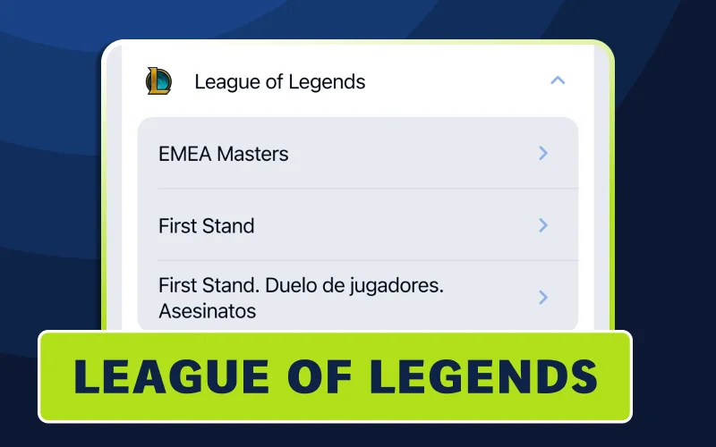 Apostá por los mejores equipos de LoL en JugaBet.