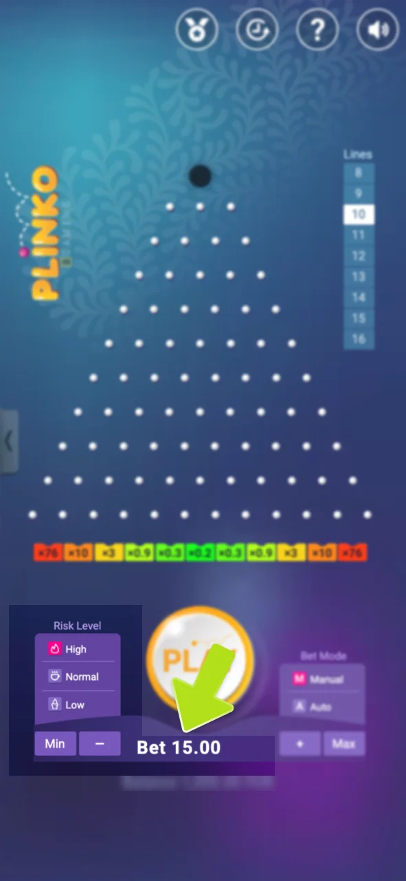 Configura tu riesgo y apuesta en JugaBet.