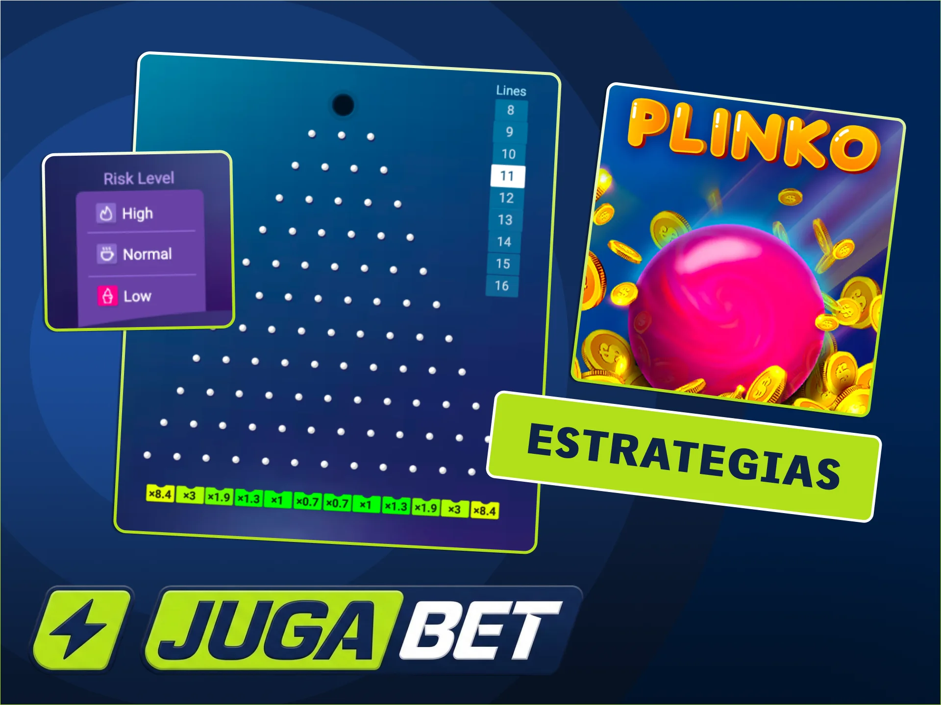 Jugá con constancia en Plinko de JugaBet.