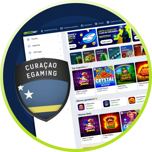 JugaBet opera con licencia legal de Curazao.