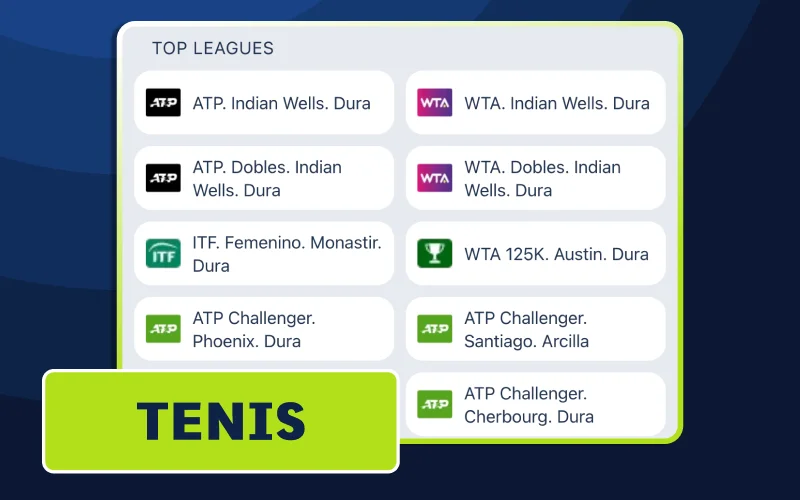 Apuesta en sets y juegos de tenis con JugaBet.