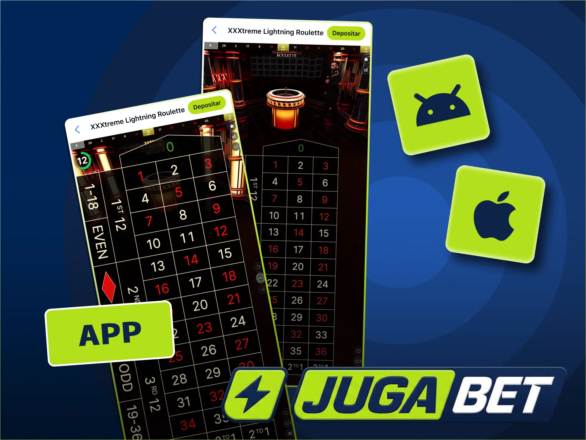 Llevá el casino de JugaBet en tu bolsillo.