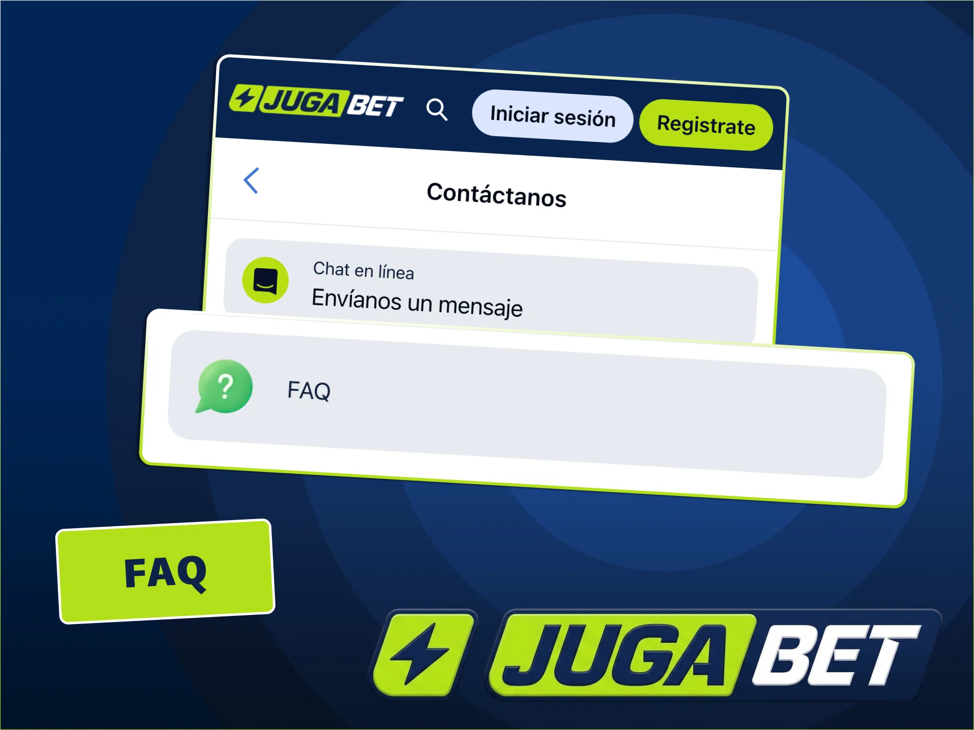 Respuestas al instante con las FAQ de JugaBet.